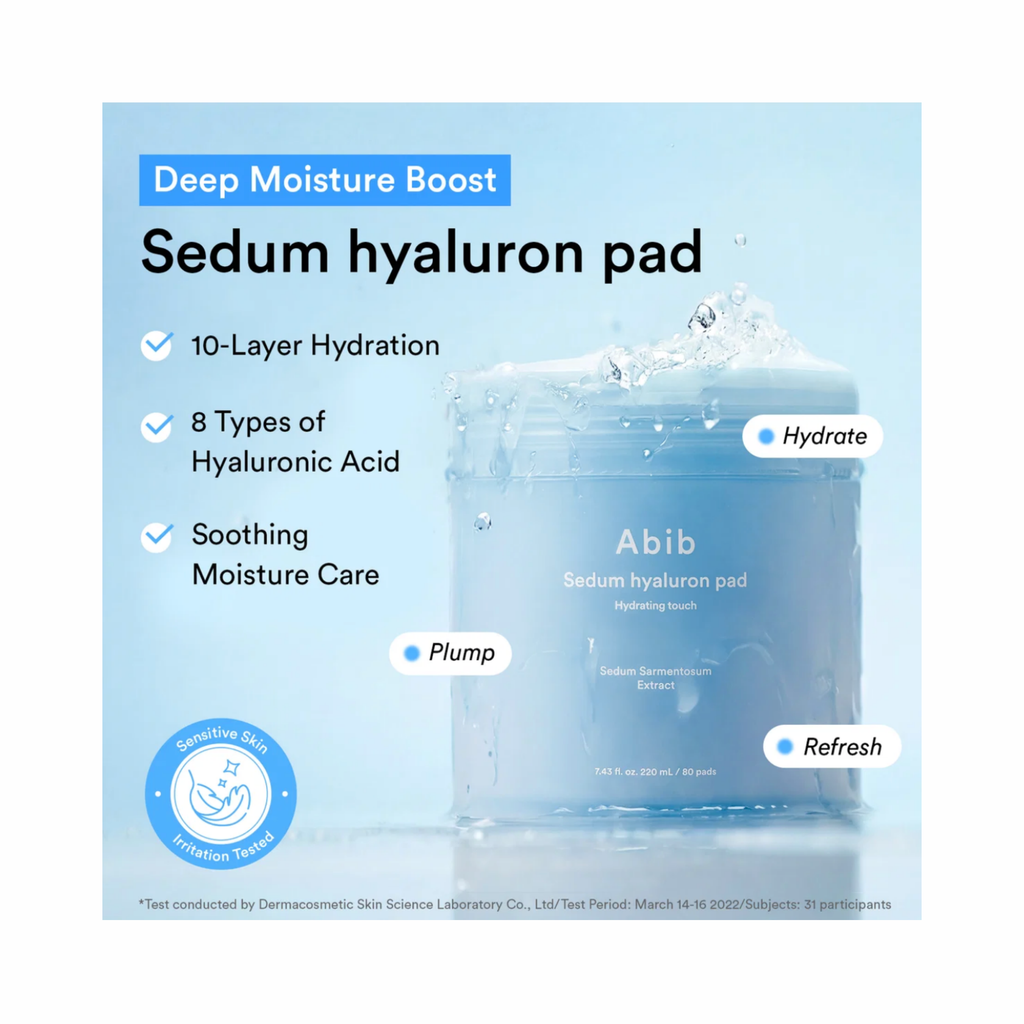 Abib – Sedum Hyaluron Pad Hydrating Touch