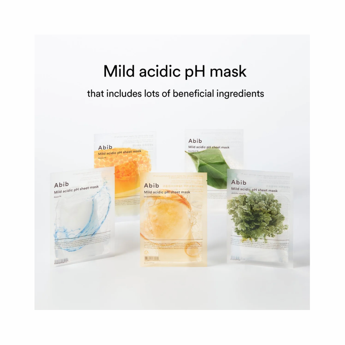 Abib – Mild Acidic pH Sheet Mask Heartleaf Fit