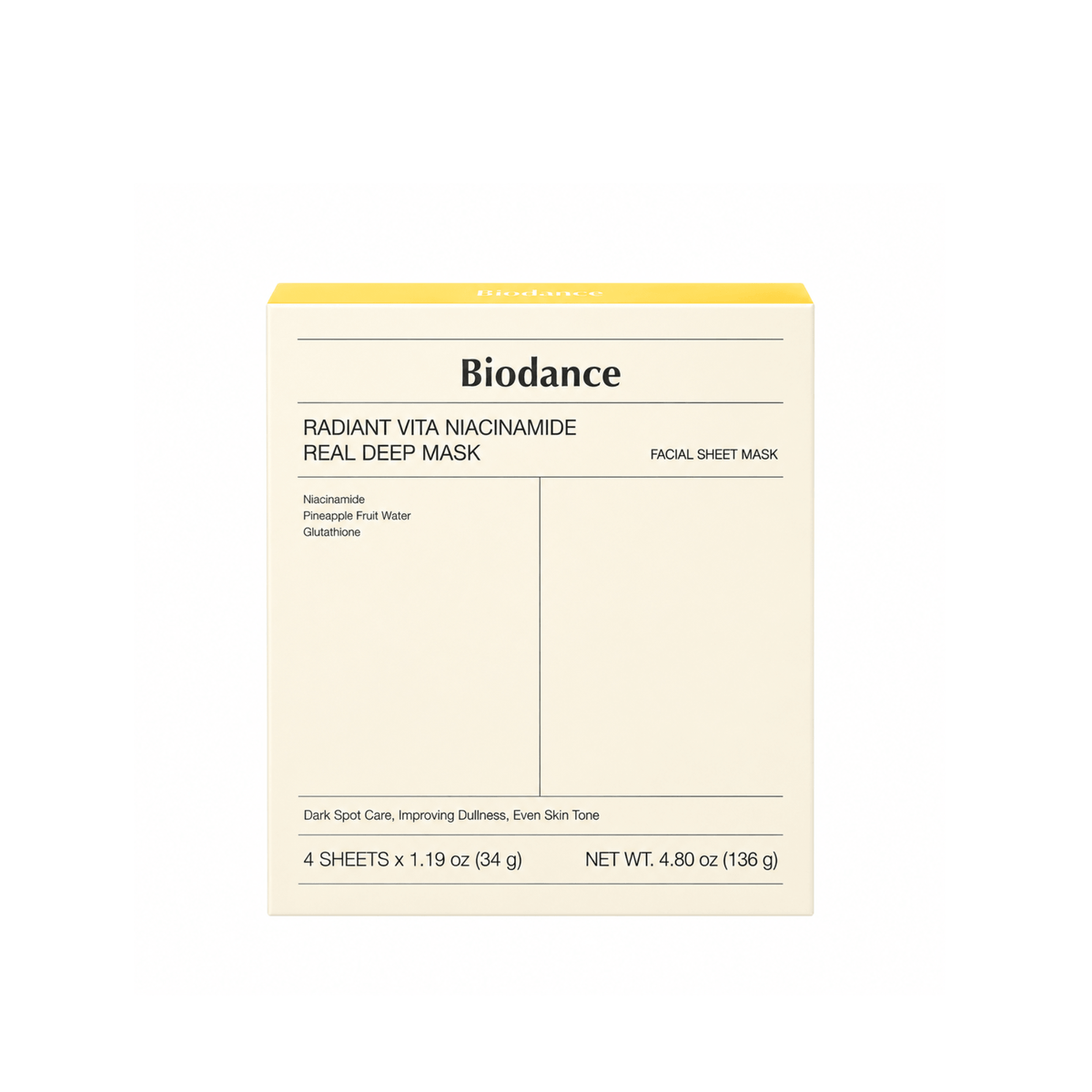Biodance – Radiant Vita Niacinamide Real Deep Mask