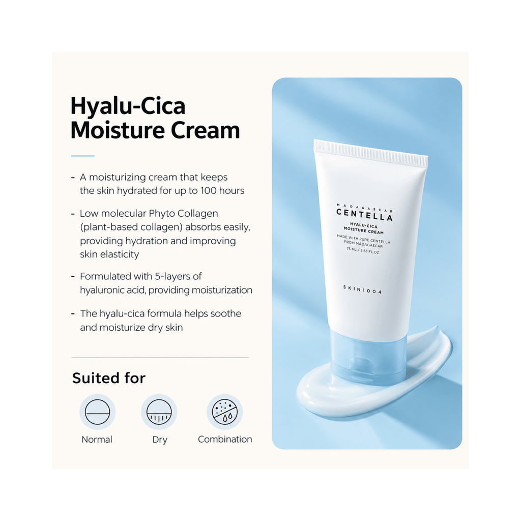 Skin1004 - Madagascar Centella Hyalu-Cica Moisture Cream
