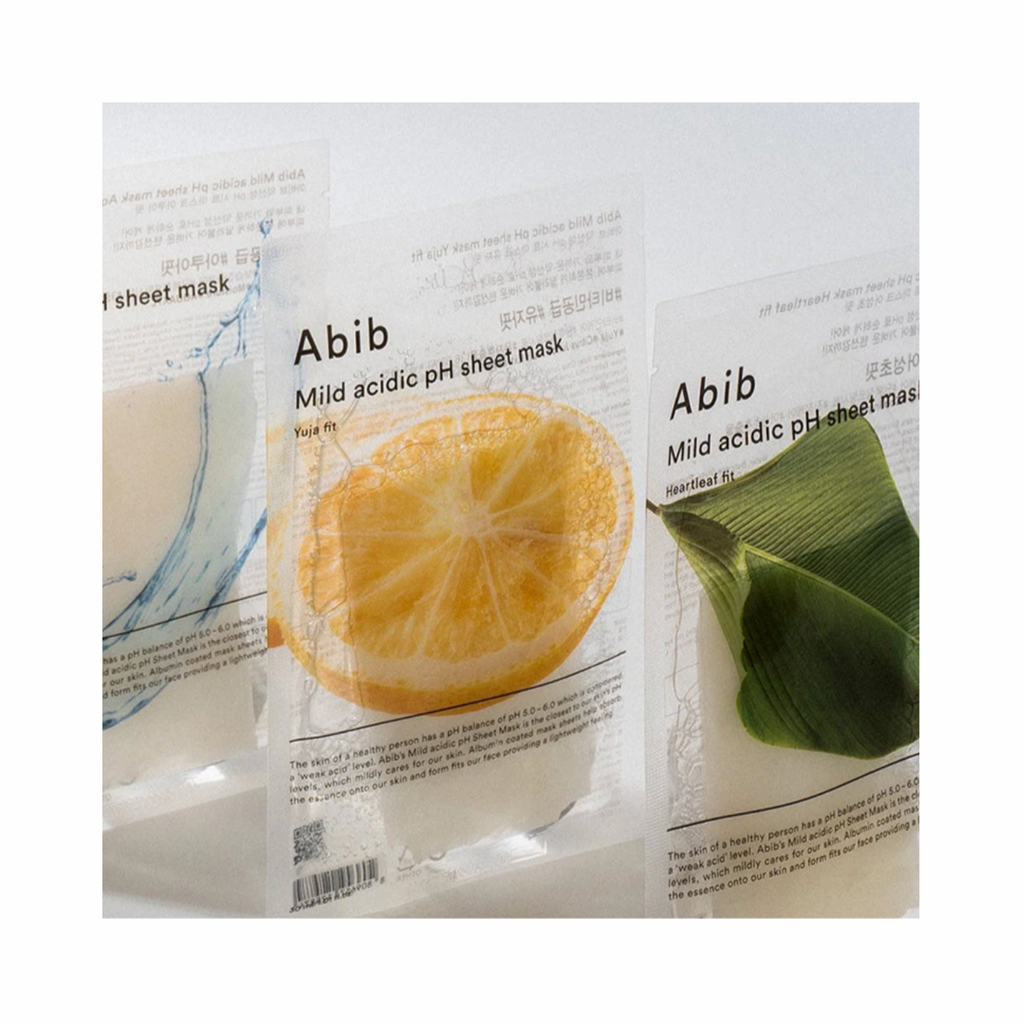 Abib – Mild Acidic pH Sheet Mask Heartleaf Fit
