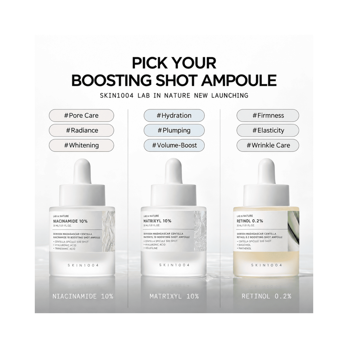 Skin1004 - Madagascar Centella Matrixyl 10 Boosting Shot Ampoule