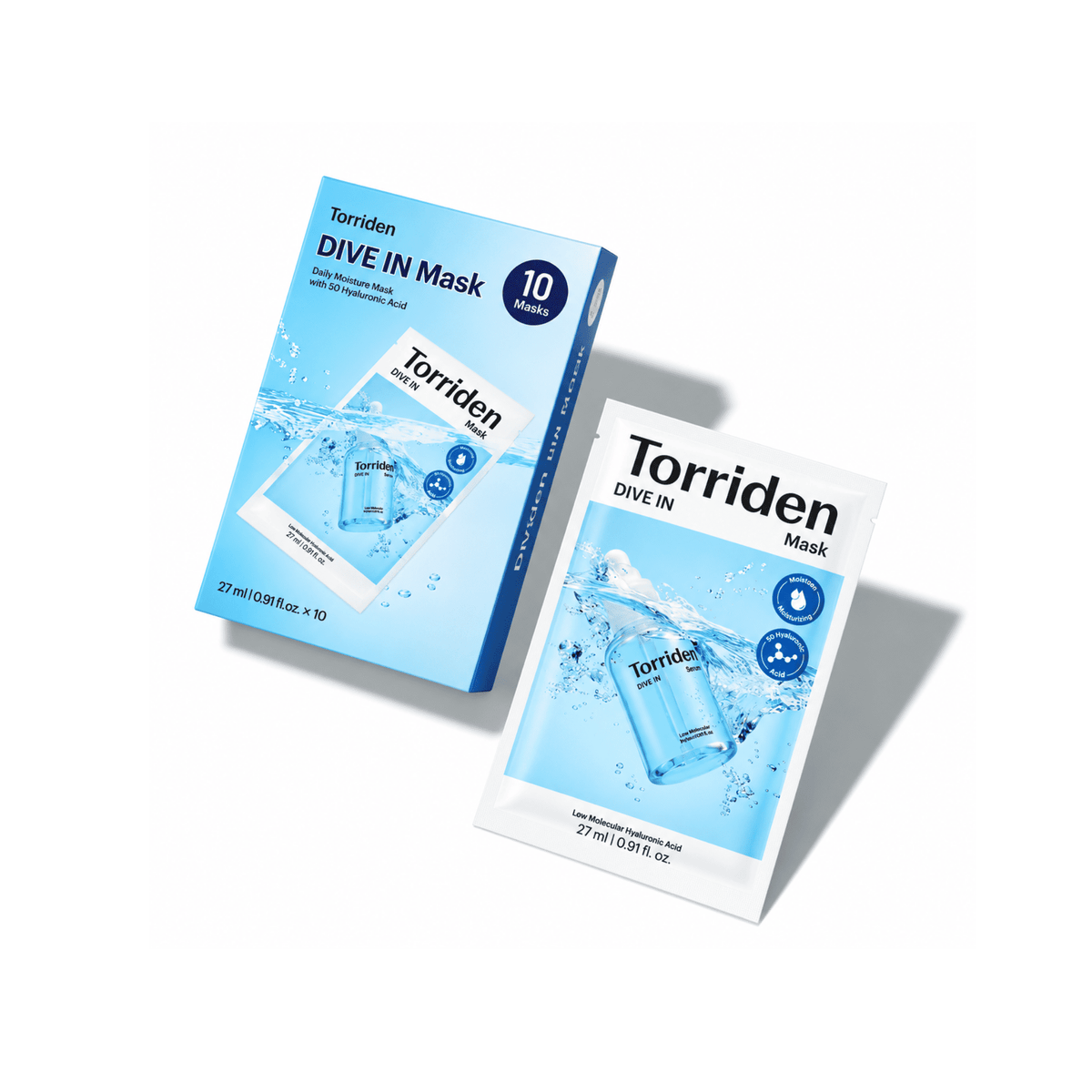 Torriden - Dive-in Low Molecular Weight Hyaluronic Acid Mask, 10 sheets