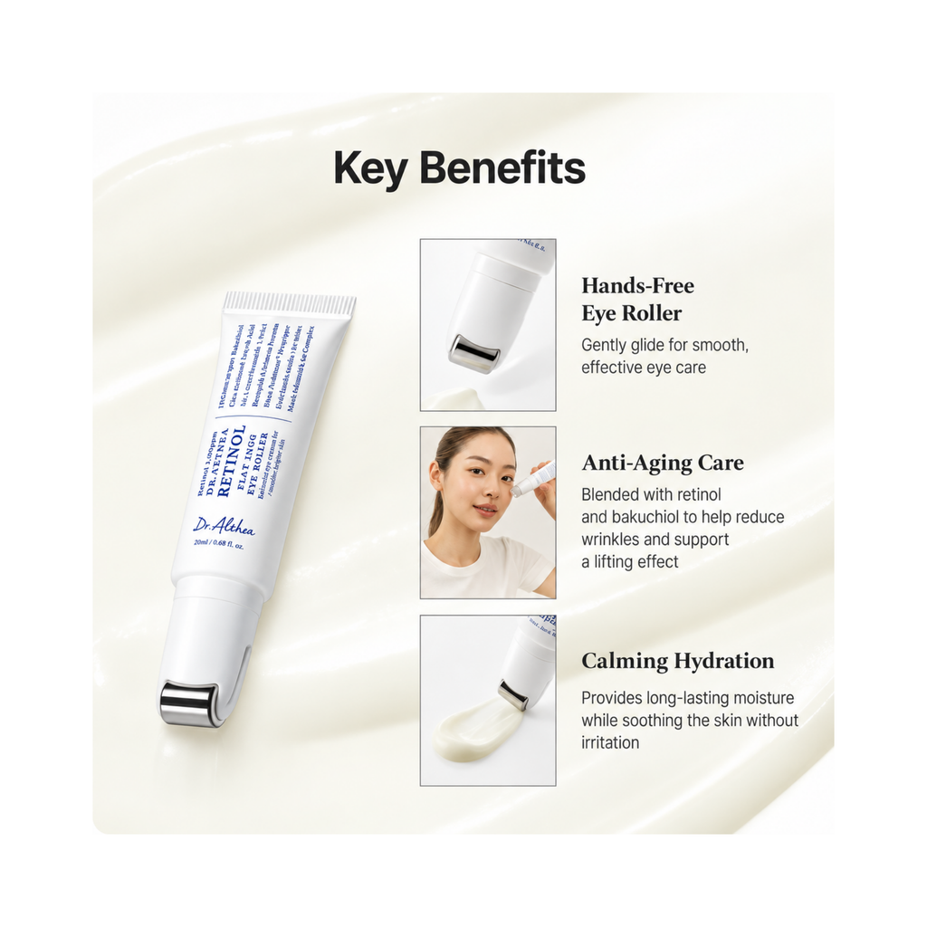 Dr. Althea –  Retinol Flat Iron Eye Roller