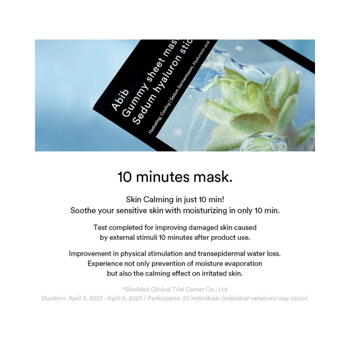 Abib – Gummy Sheet Mask Sedum Hyaluron Sticker